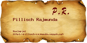 Pillisch Rajmunda névjegykártya